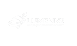 Lumenks web design and development solutions company logo with cloud icon