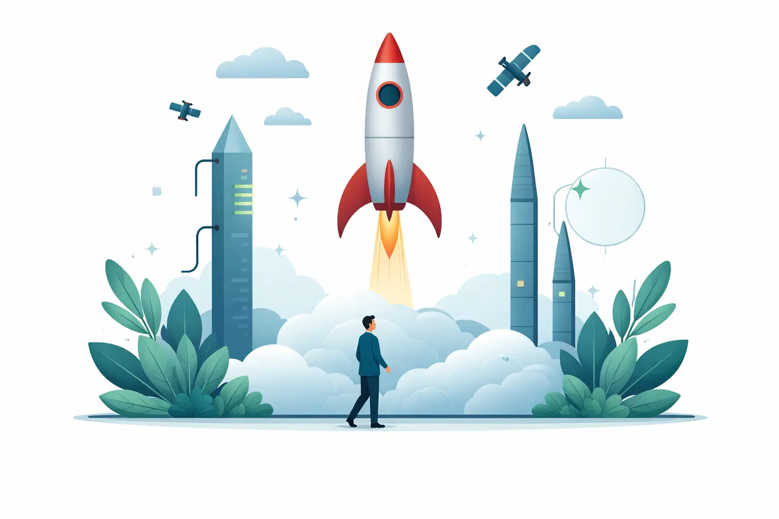 Development and launch phase of a website project